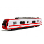 Vlak na naťahovanie, so zvukom a svetlami - červený